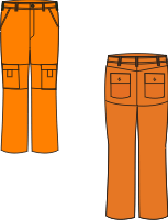 Прямые рабочие брюки - Артикул: HOT LINE 5-90